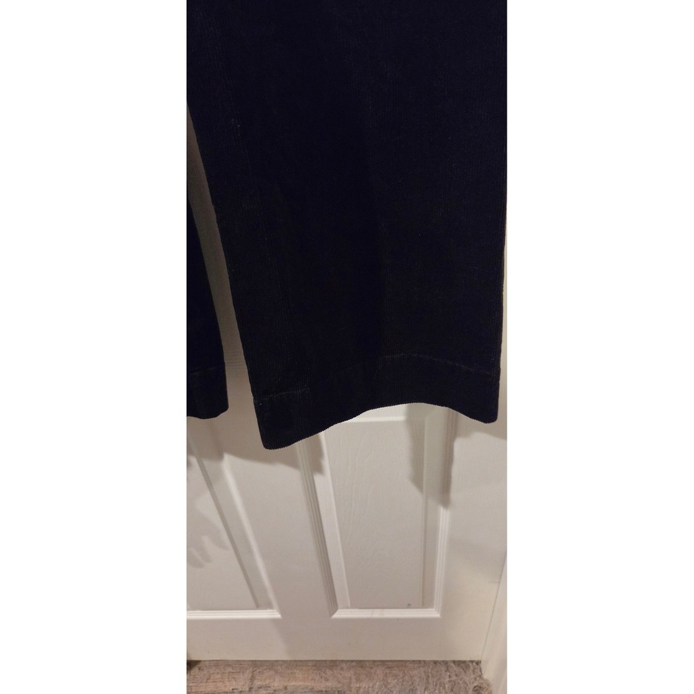 Maeve Anthro Colette Corduroy Crop Wide Leg Pants Black High Rise 28 Petite - Picture 5 of 10